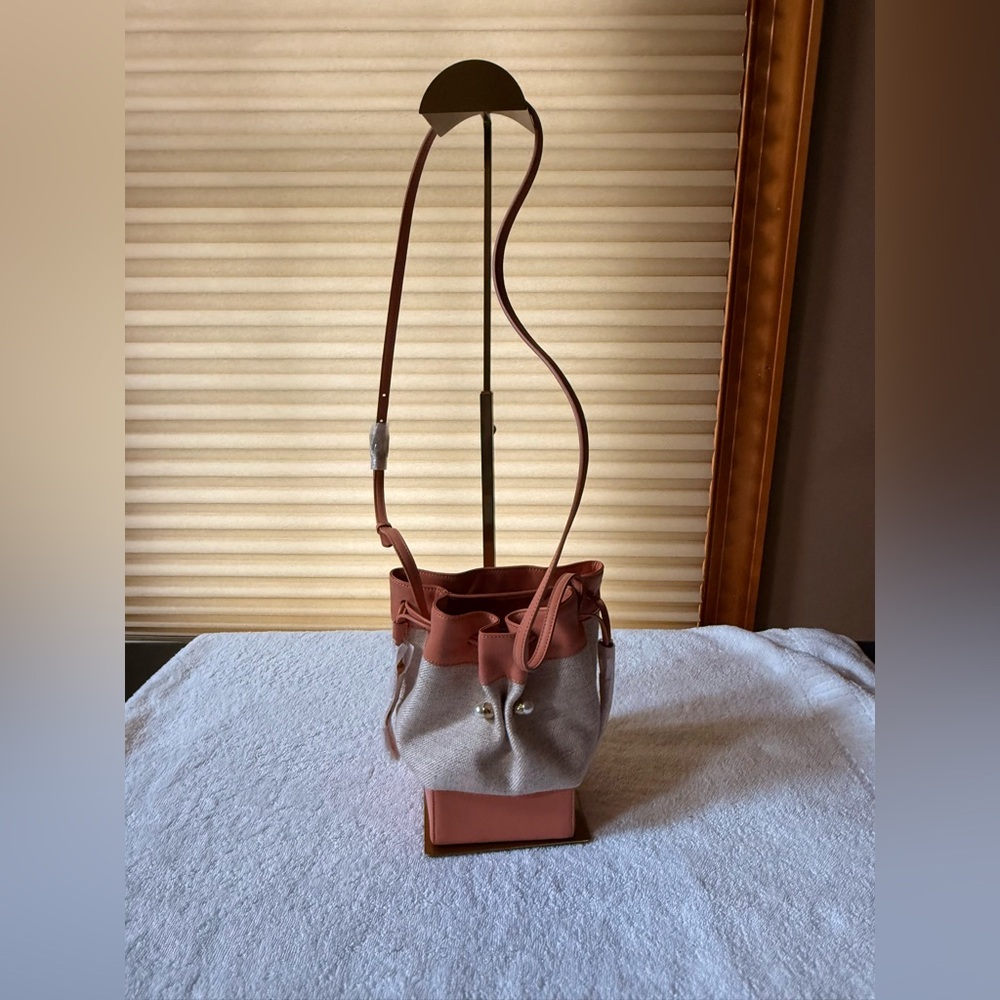 Adam Elegant Salmon and Cream Women's Bag